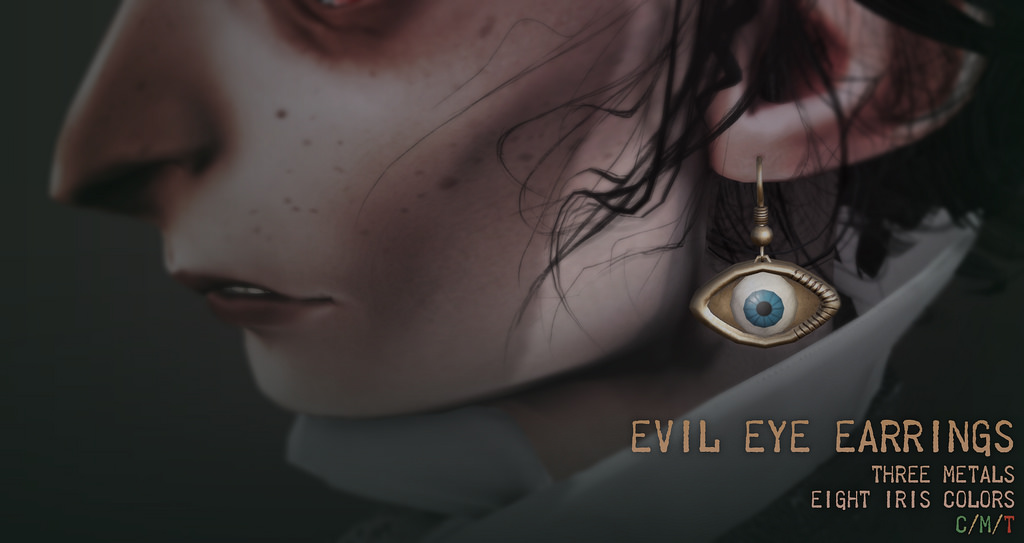 Evil eye earrings