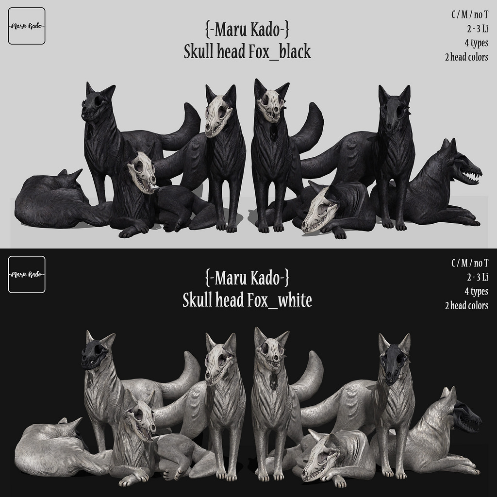 {-Maru Kado-} Skull head Fox
