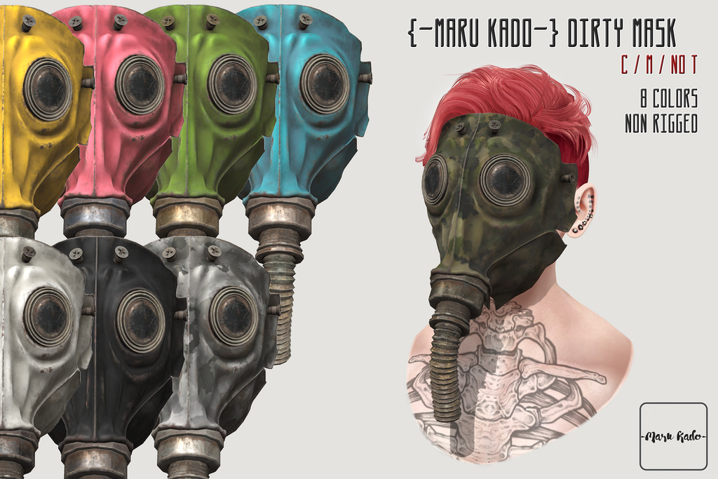 {-Maru Kado-} Dirty Mask_All colors