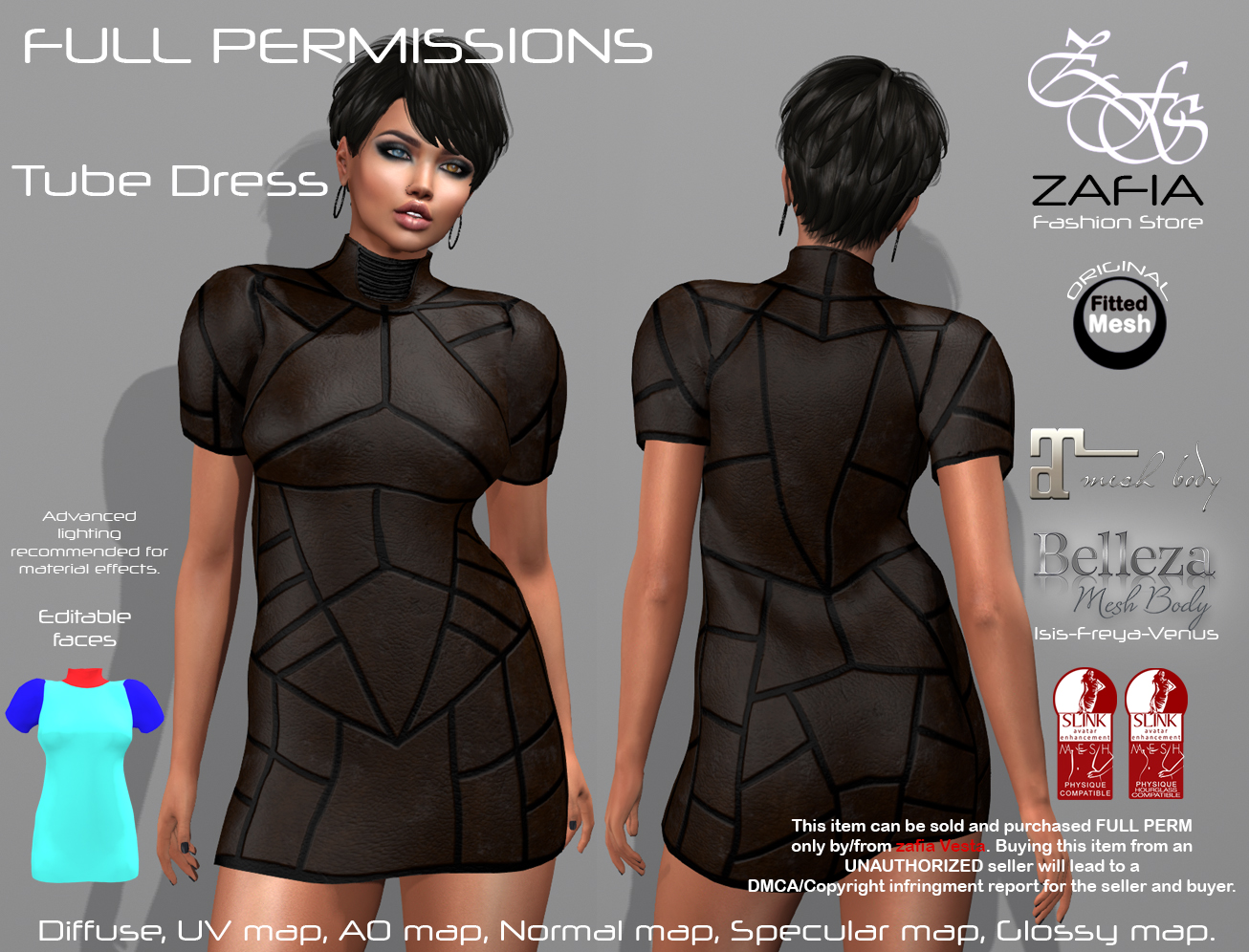 Full Perm ZAFIA Tube Dress. – ZAFIA Fashion Store