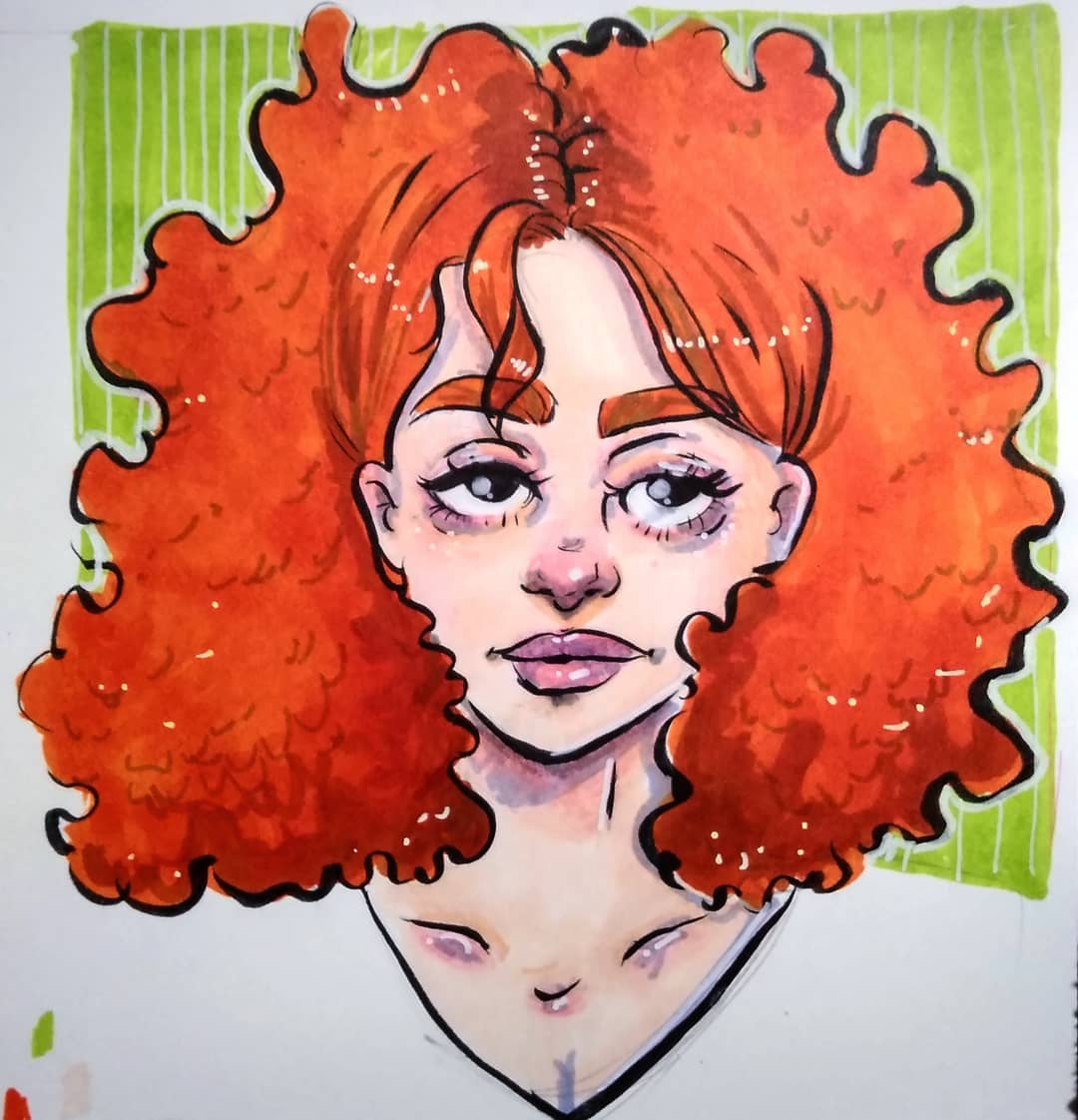 Naminaeko on Instagram: “Playing around with @ohuhuart markers! They are lovely. Gunna use em more.  #ohuhu #ohuhumarkers #illustration #art #sketch #drawing”
