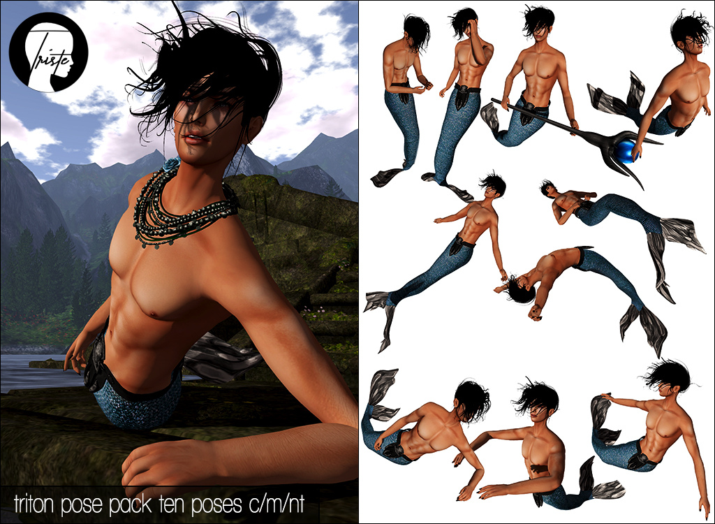 Triste Triton Pose Pack