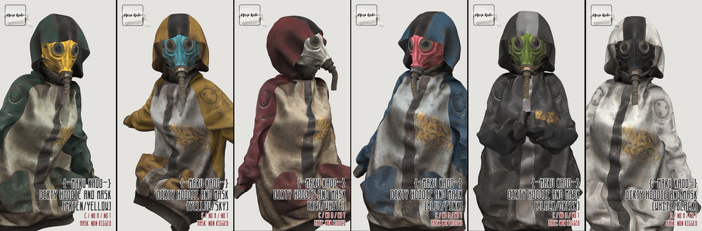 {-Maru Kado-} Dirty Hoodie and Mask