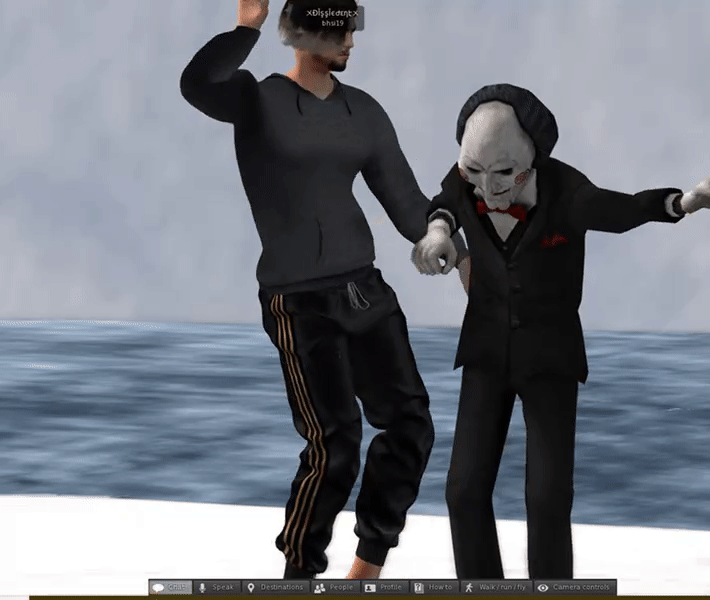 when this dude wanted  to play game and endup making him dance all day long