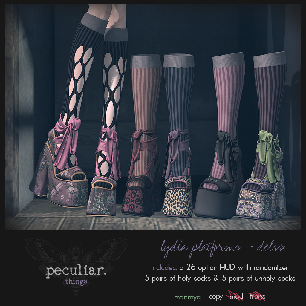 peculiar.things -  lydia platforms delux