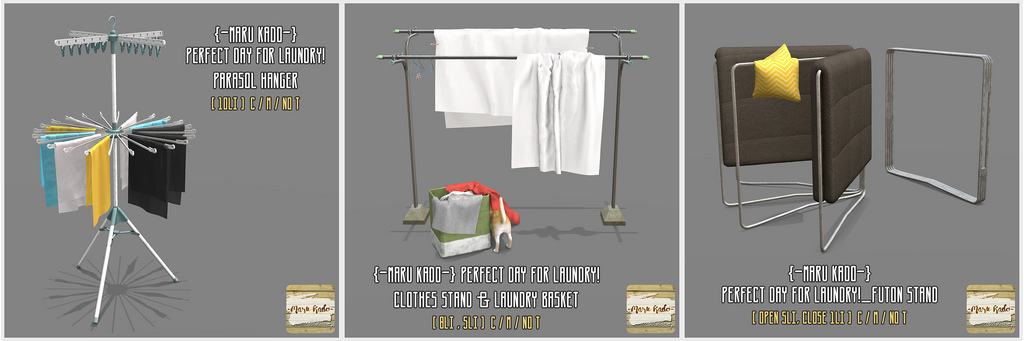 {-Maru Kado-} Perfect day for laundry! set