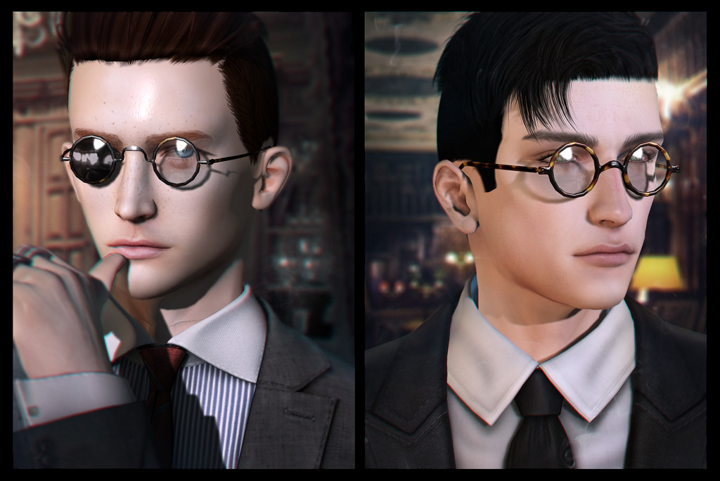 [ContraptioN]@FAMESHED DEC 2018: Coated Round Spectacles & Horn-Rimmed Round Spectacles