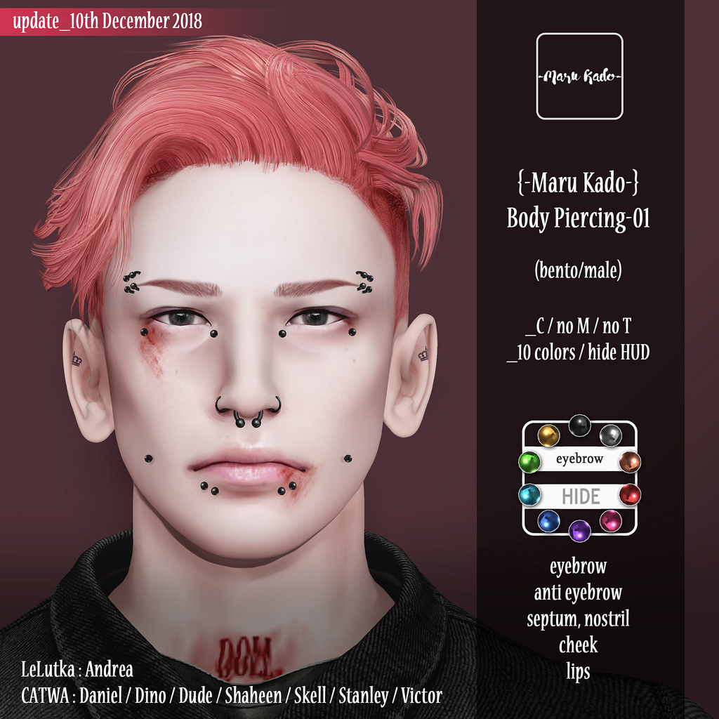 {-Maru Kado-} Body Piercing-01 (bento/male)