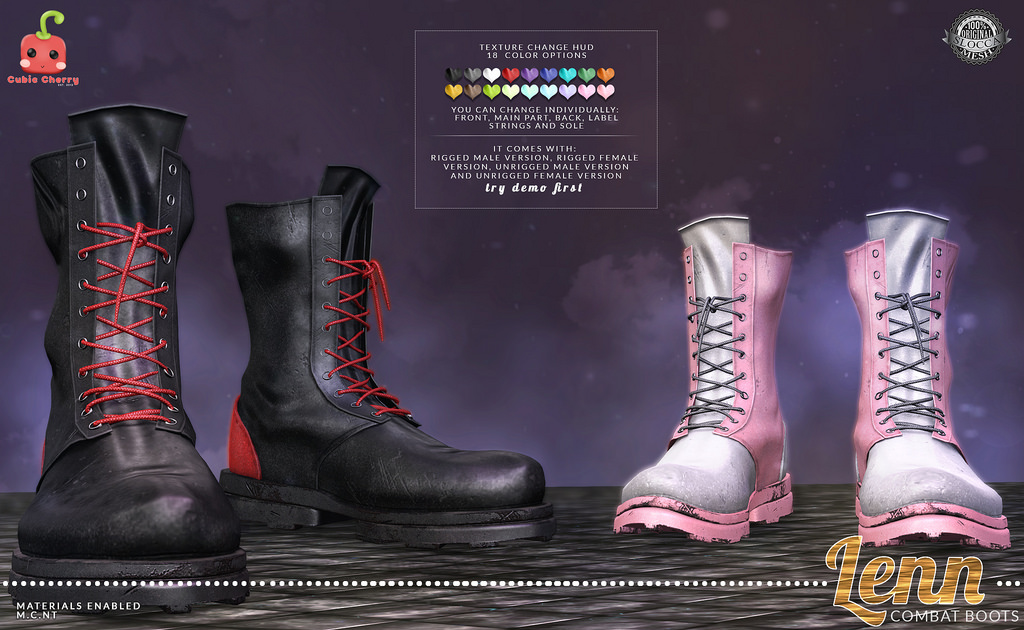 {Lenn} combat boots