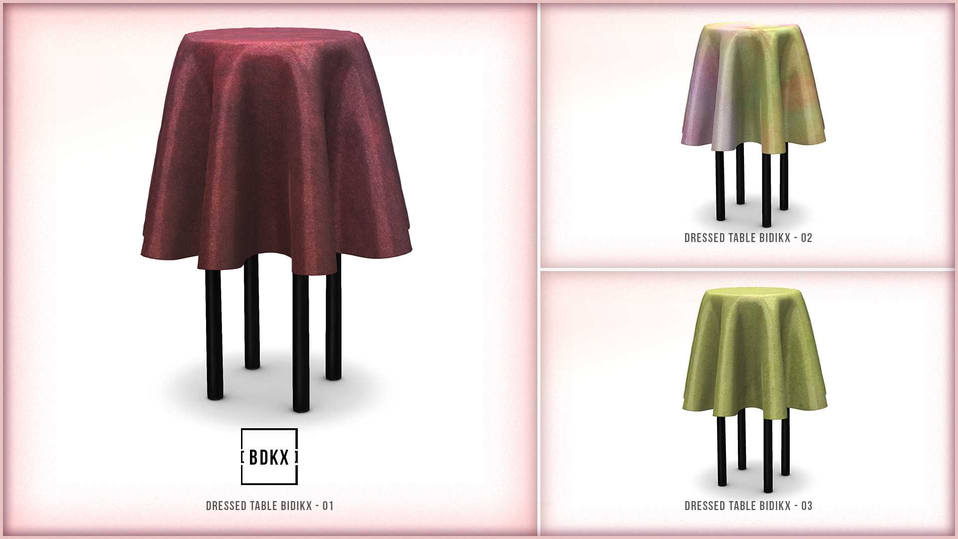 ⁣I[BDKX]I -//- Dressed Table BIDIKX.