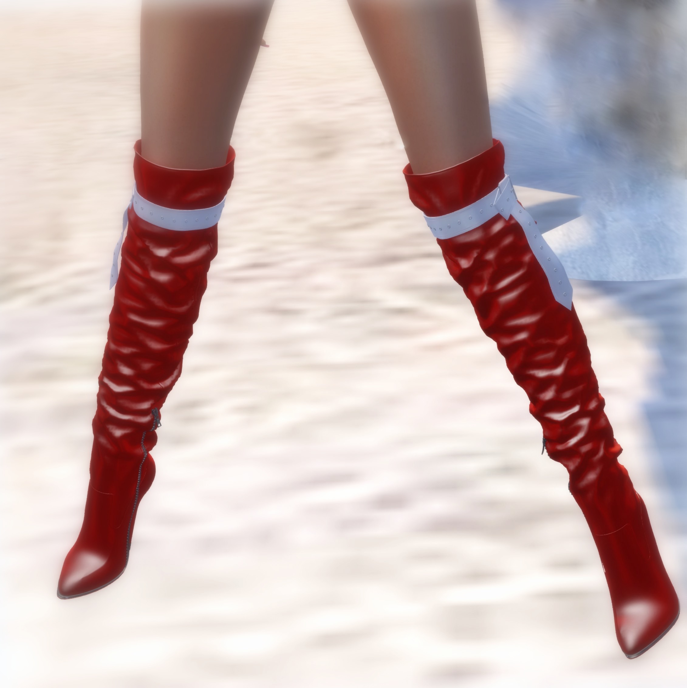 #604 Christmas outfit – boots – Sunday Whitewood