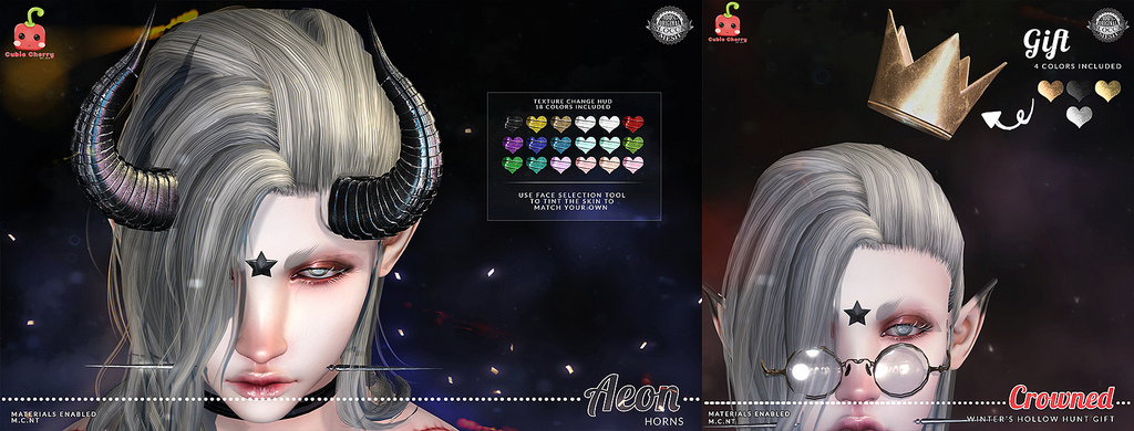 {Aeon} horns + {Crowned} hunt gift