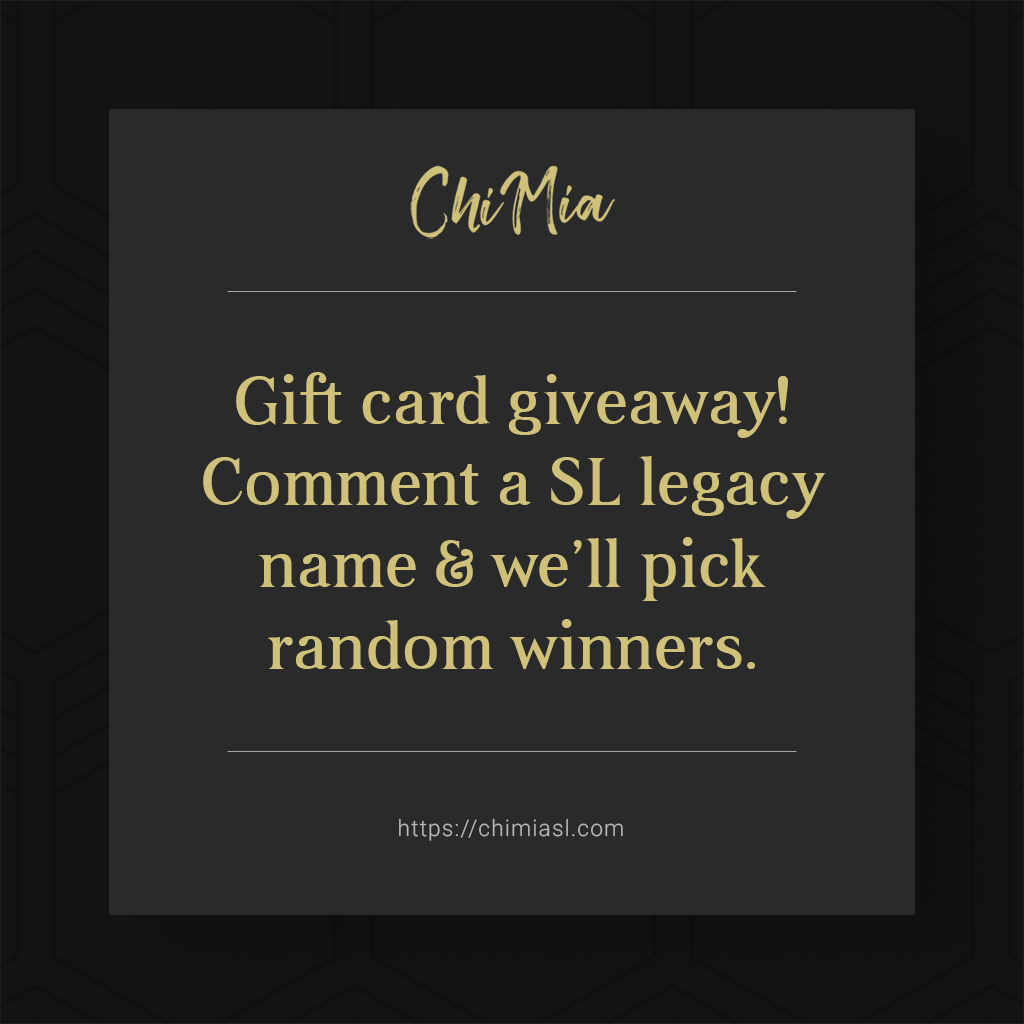 Random Gift Card Giveaway on SocialVR | ChiMia