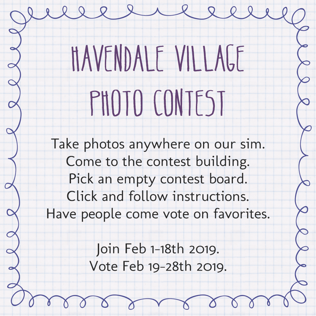 Sim Photo Contest – Havendale Village