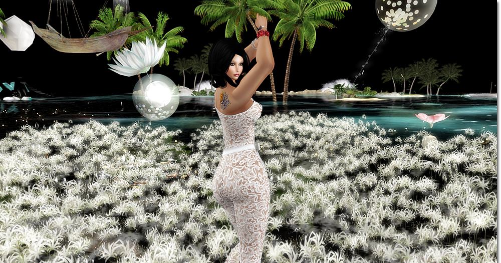 Fashion-Style-Glam: *Among flowers ...*