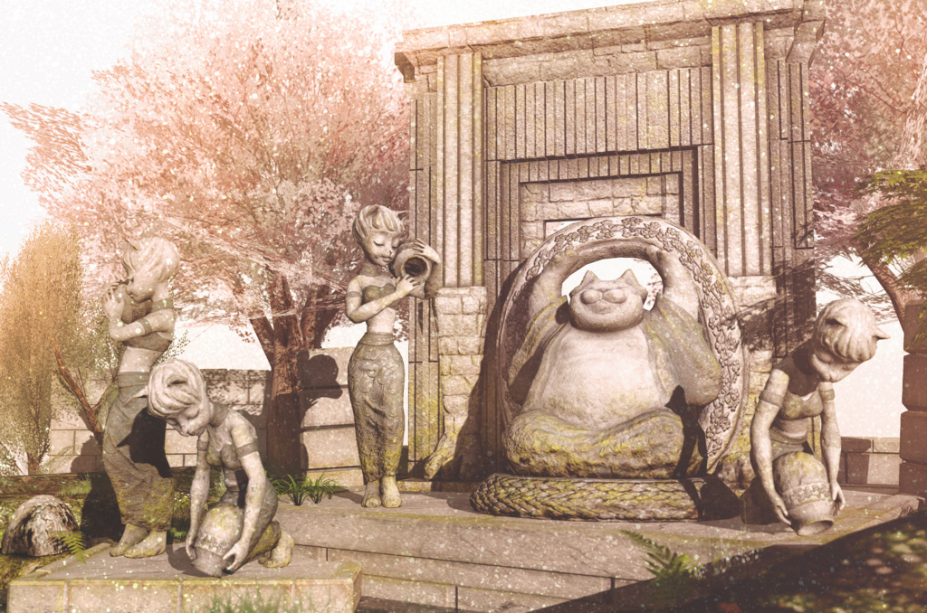 {-Maru Kado-} Stone Statue set
