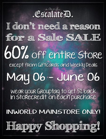 EscalateD Sale! – Second Life Syndicate