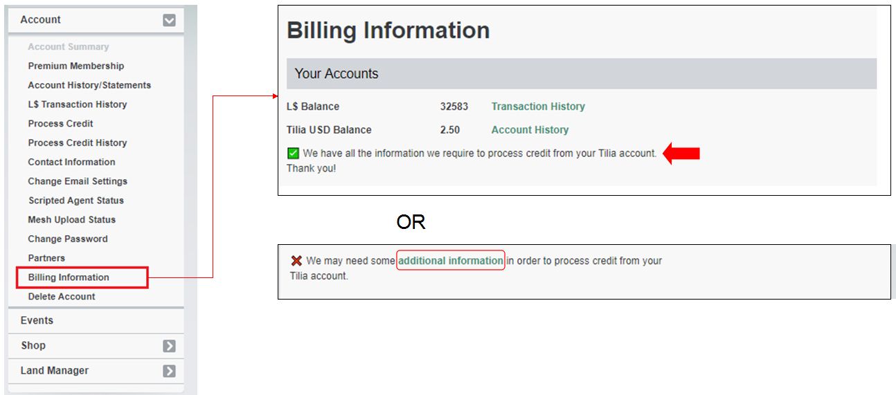 Tilia: how to ensure your process credit information is on file – Inara Pey: Living in a Modem World