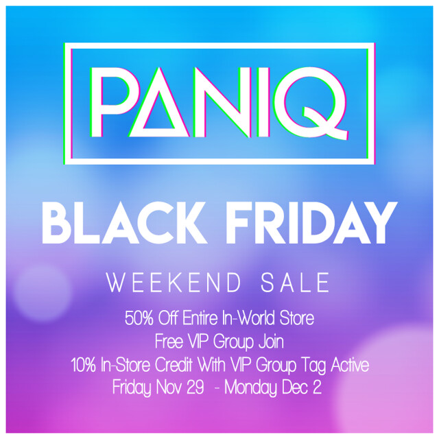 PANIQ Black Friday Sale