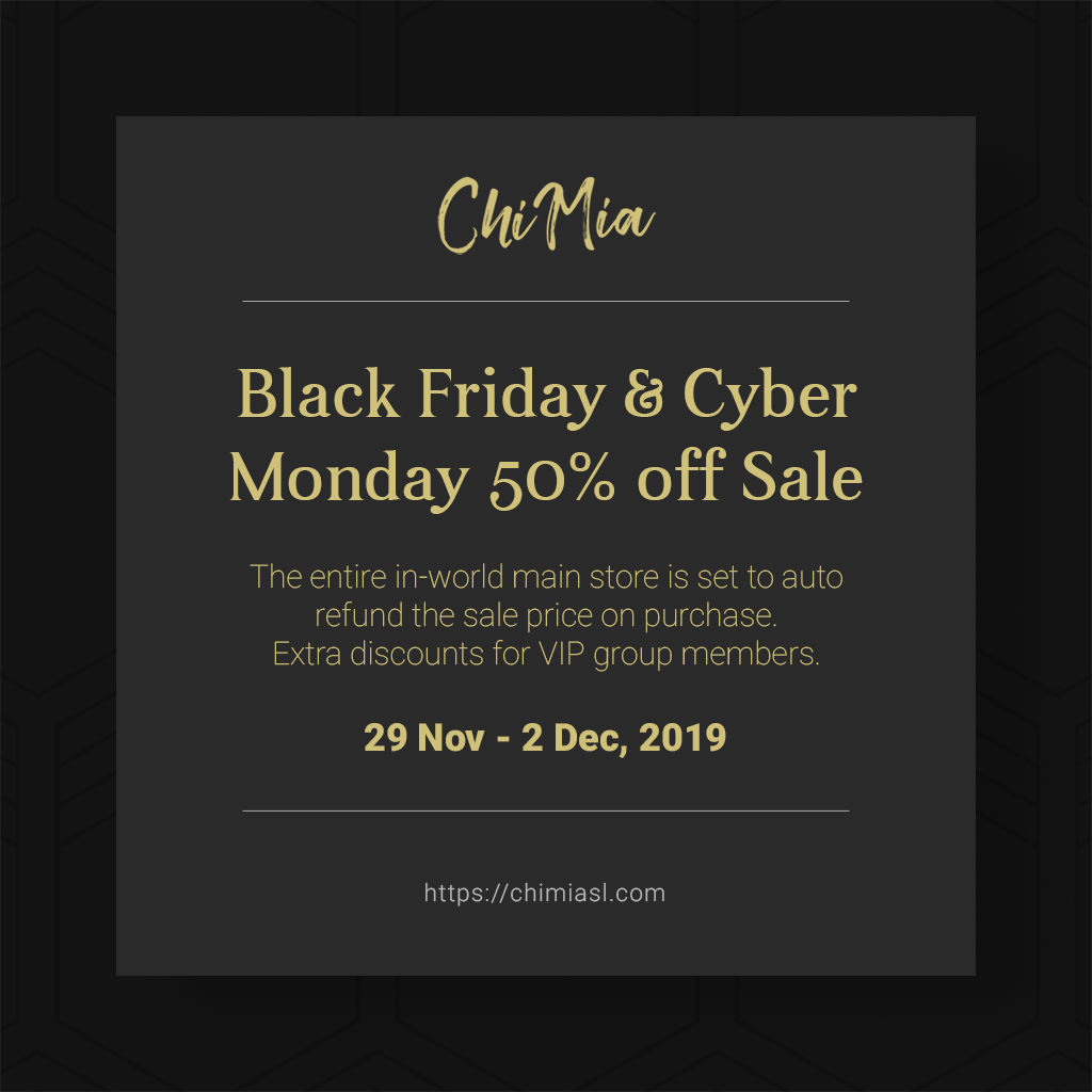 Black Friday & Cyber Monday Sale | ChiMia