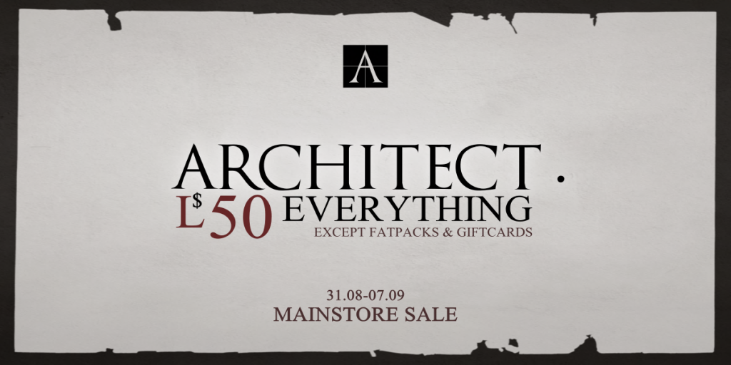 Architect $50L Sale - Second Life Syndicate