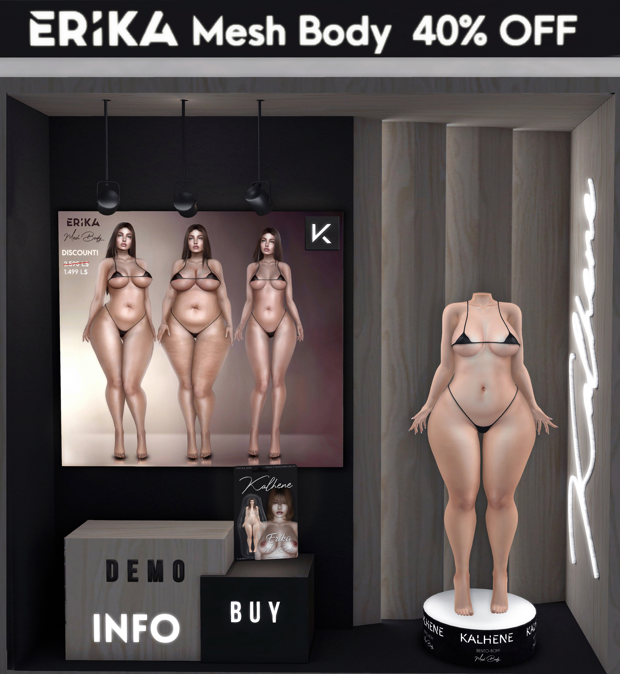 Kalhene Erika Body 40% Off! - Second Life Syndicate