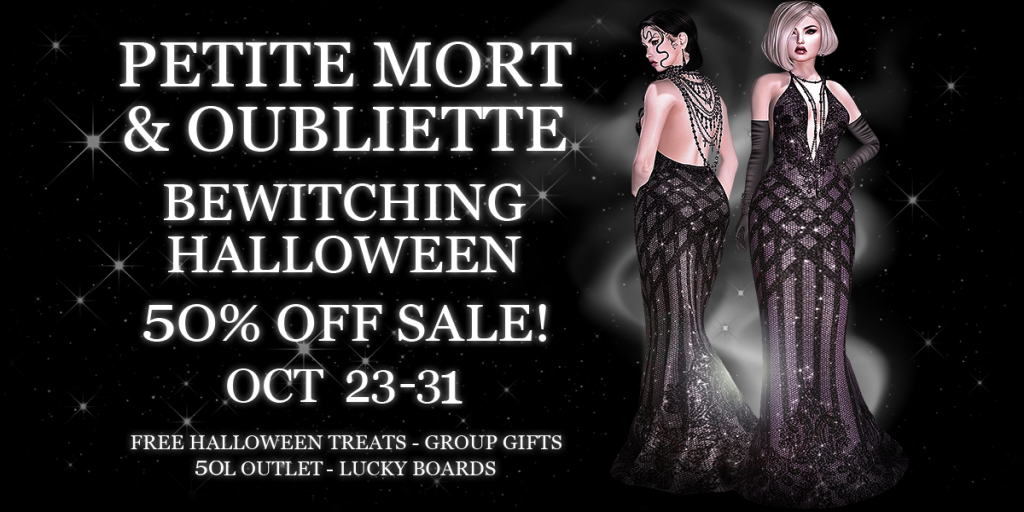 Halloween Sale at Petite Mort and Oubliette - Second Life Syndicate