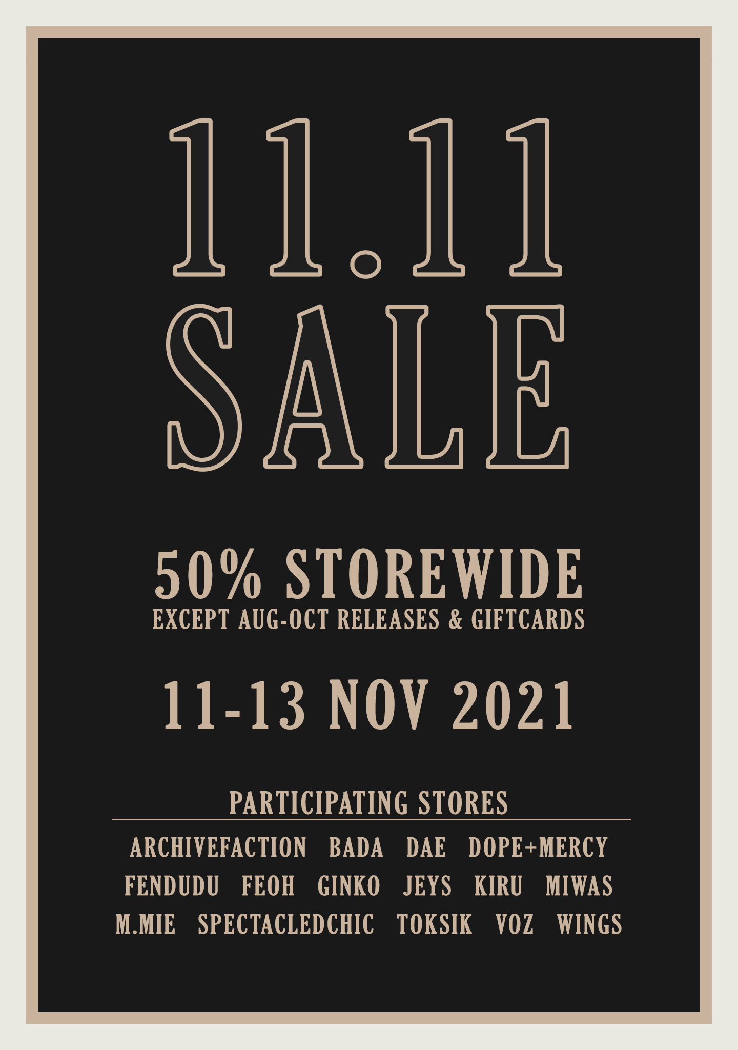 11.11 SALE - Second Life Syndicate