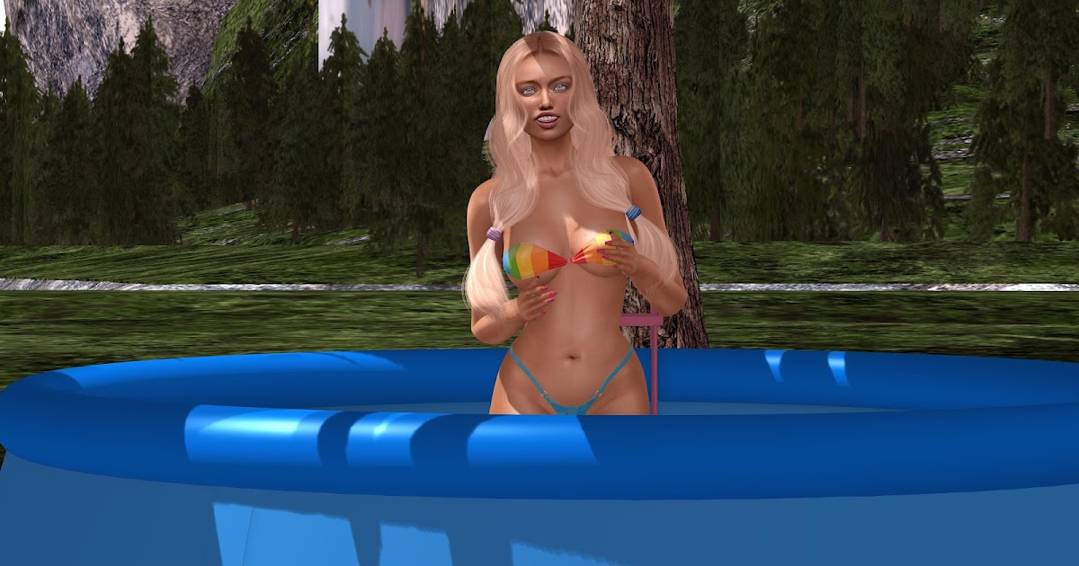 Aerlinniel's Adventures - Mainstream : A Dip in the Pool on a Hot Summer Day