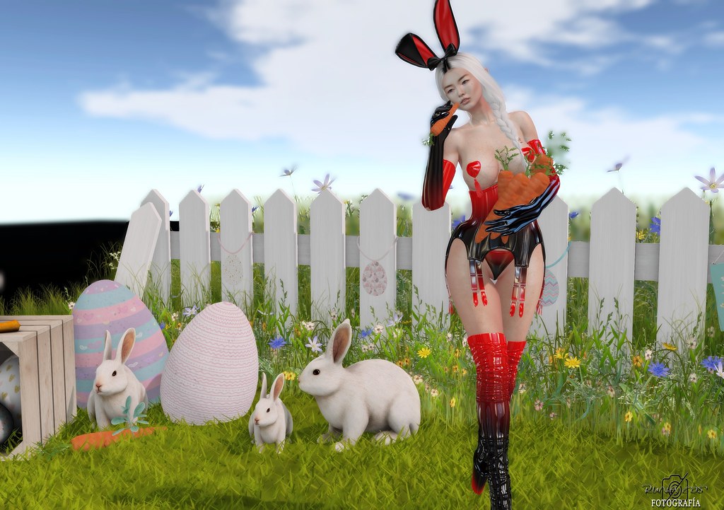 3067 | {Le'La} Kuki Easter V2 Corset | Panties | Pasties | B… | Flickr