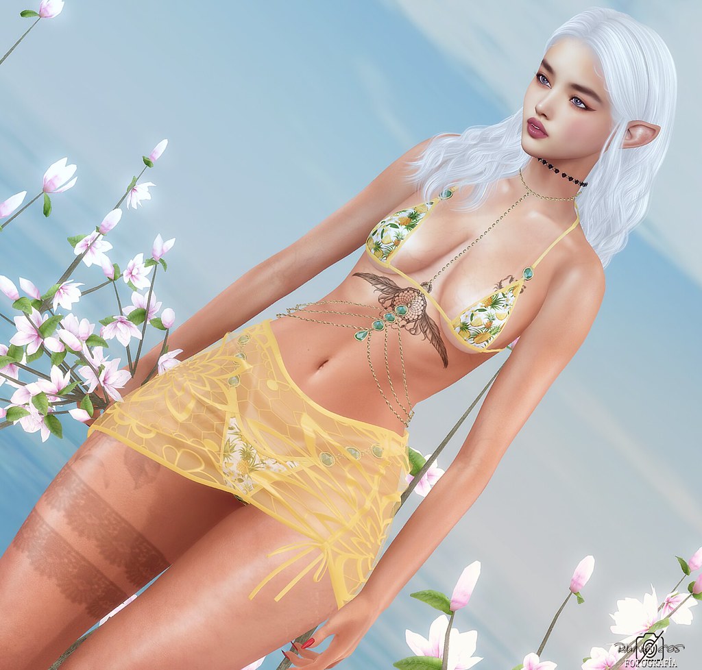 3159 | {Le'La} Ndari Outfit 40 Textures Outfit Bra | Sarong … | Flickr