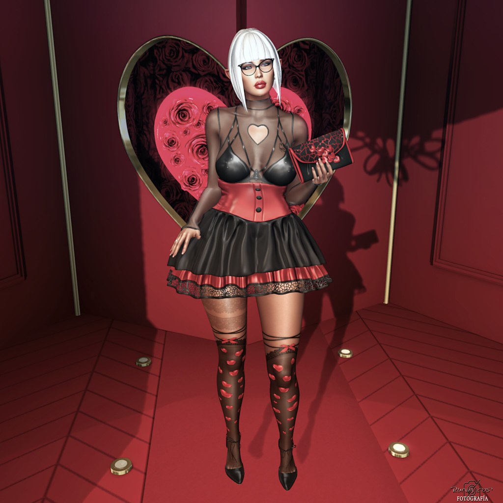 3322 | {Le'La} Hasia Valentine's Outfit Black & Red Outfit T… | Flickr